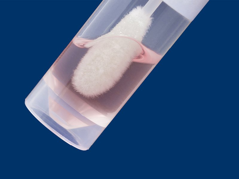 Synthetic fiber swabs